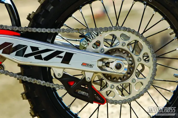 With a 15,000 rpm limit we ran a 52-tooth sprocket instead of the stock 50.