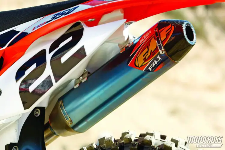 An FMF Factory 4.1 exhaust did the job.